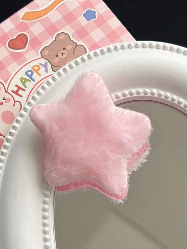Pinza para el cabello difusa con patrón de estrellas