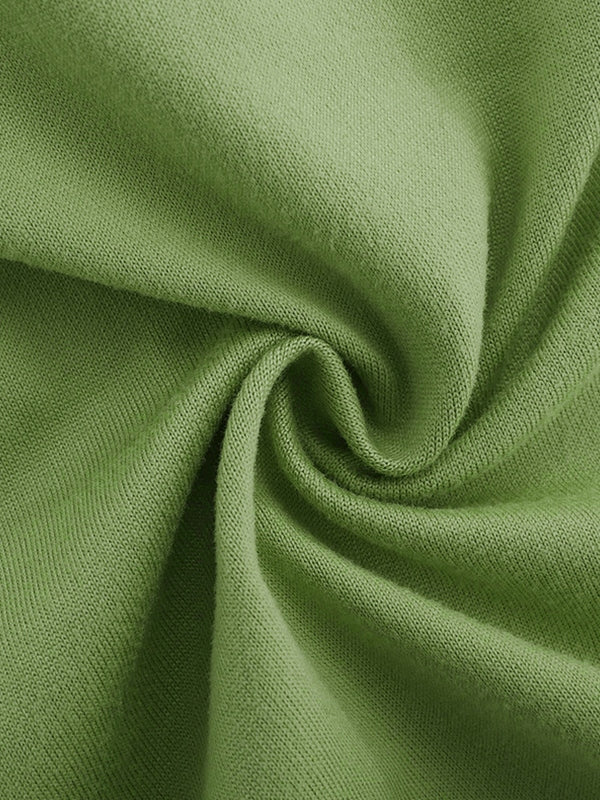 Grünes Bandeau-Top zum Binden hinten