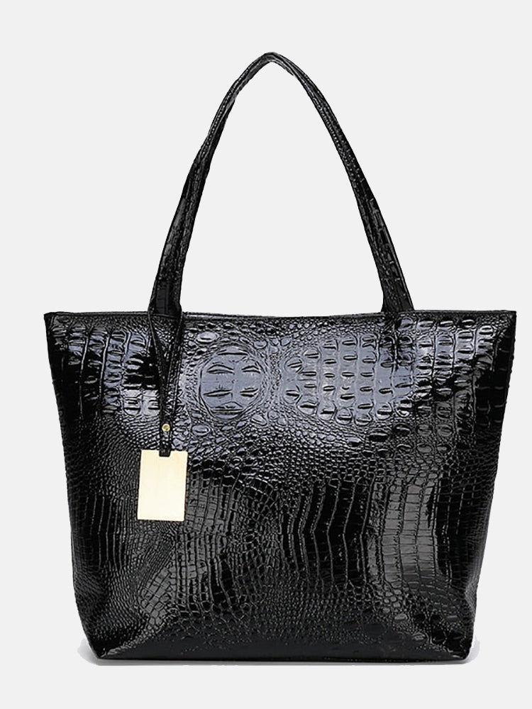 Tote Bag aus Krokodilleder