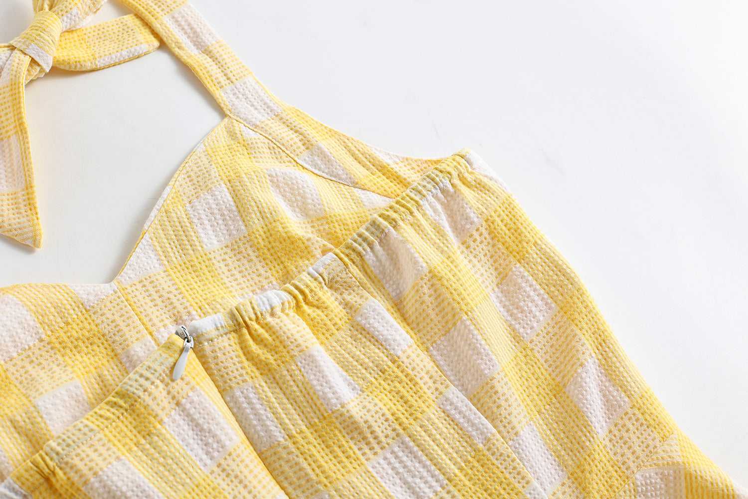 Vestido de cosplay de princesa rockabilly retro de los años 50 para mujer, con cuello halter a cuadros, vestido de fiesta de los años 50 y 60 (S-2XL)