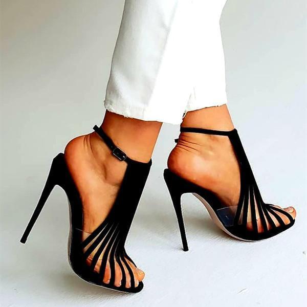 Multi Strap Adjustable Buckle Stiletto Heels Pairmore