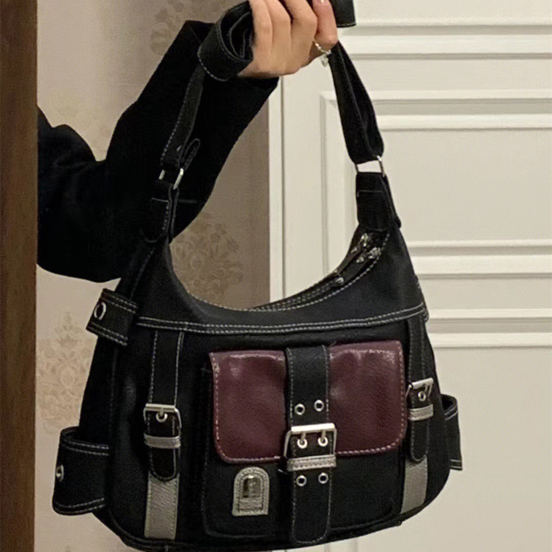 90er Vintage Pu Leder Y2K Umhängetasche