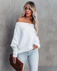 All That Ribbed Cashmere Blend Sweater - Ivory - FINAL SALE