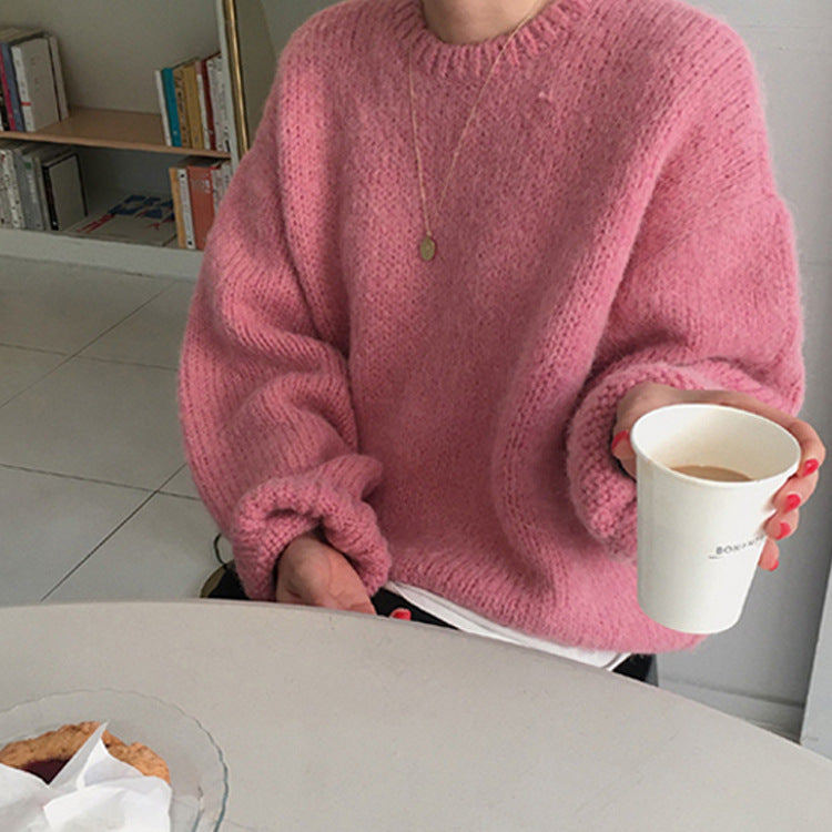 Pullover in Bonbonfarben