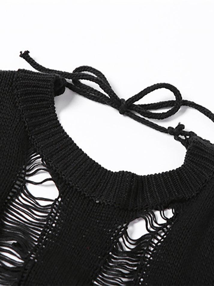 Party-Minikleid mit langen Ärmeln im Used-Look