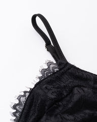 Korsett-Oberteil mit Spitzenbesatz