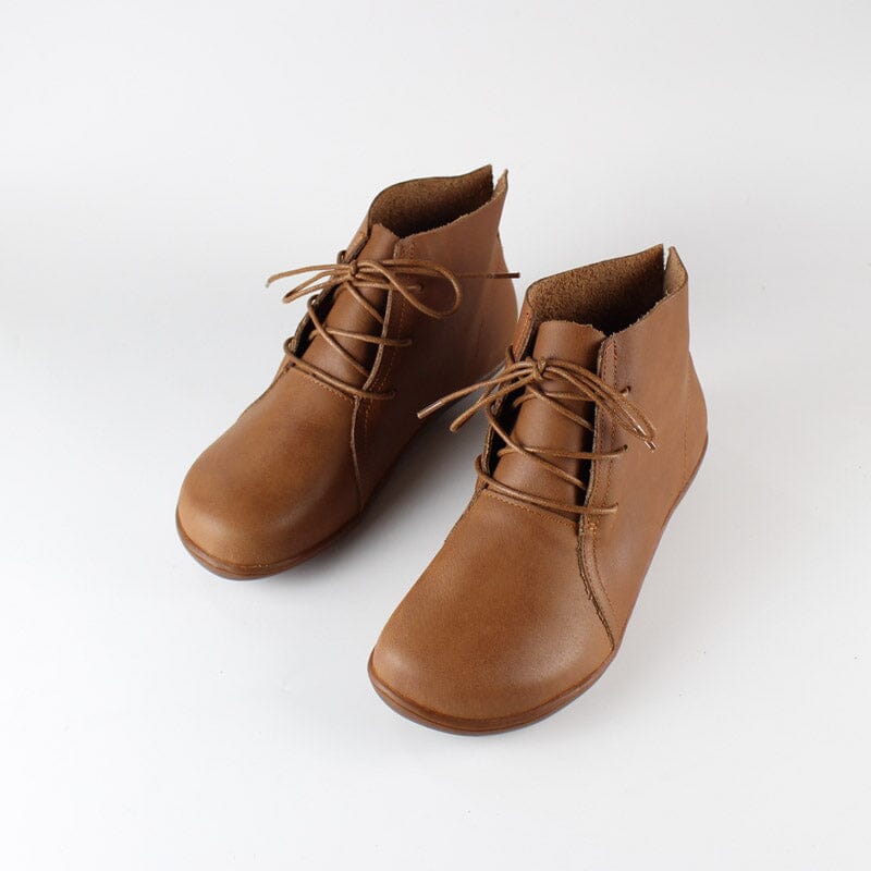 Ankle Booties Lace-Up Casual Shoes Flats