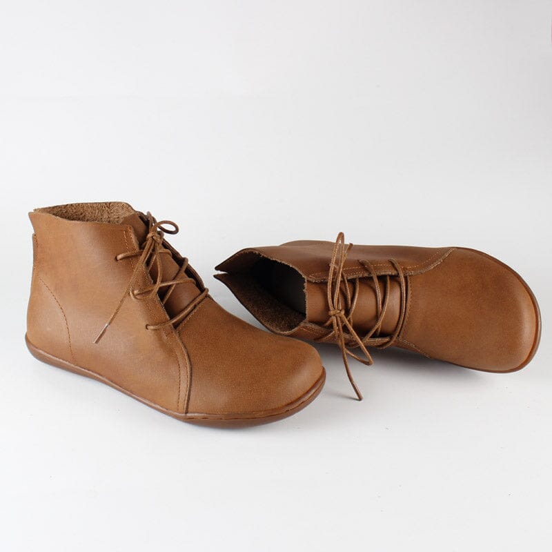 Ankle Booties Lace-Up Casual Shoes Flats