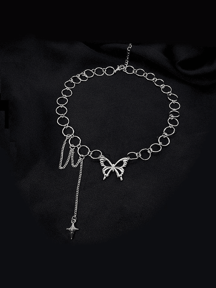 Choker Halskette mit Schmetterling Dekor