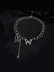 Choker Halskette mit Schmetterling Dekor