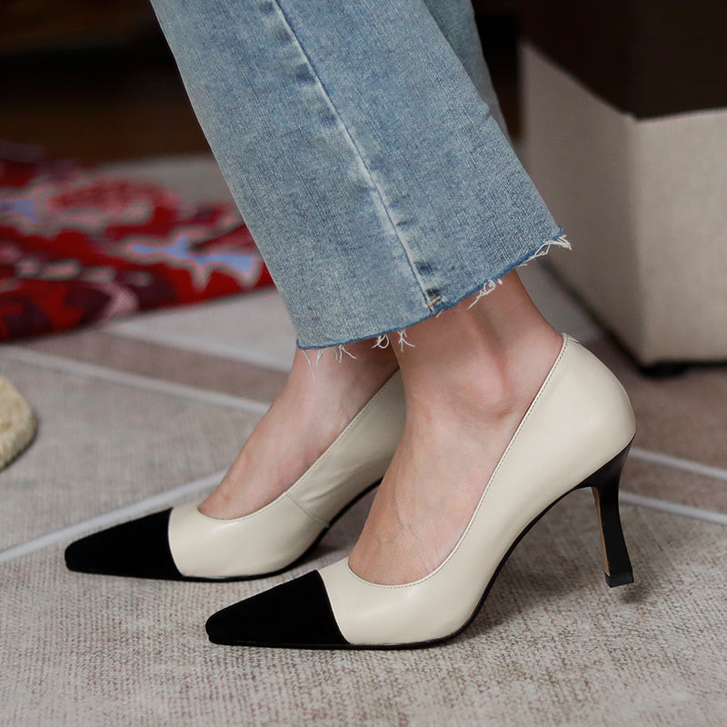 Abby Pumps mit mittelhohem Absatz und Kappe