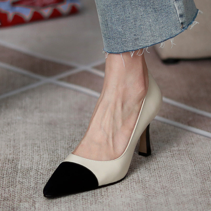 Abby Pumps mit mittelhohem Absatz und Kappe