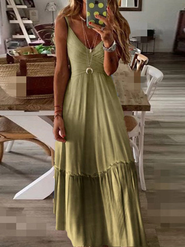 V-Neck Gradient Cami Dress
