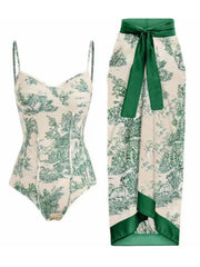 Carson Swimsuit & Ruffle Skirt Set