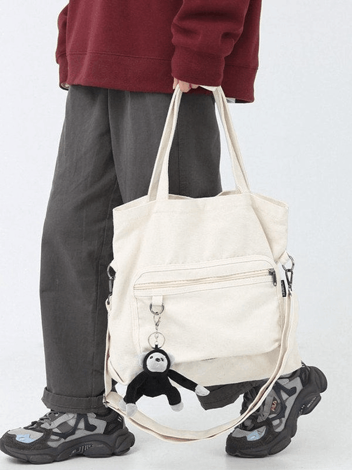 Bolso de hombro vintage con colgante de dibujos animados