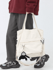 Bolso de hombro vintage con colgante de dibujos animados