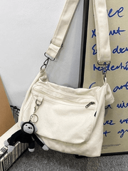 Bolso de hombro vintage con colgante de dibujos animados