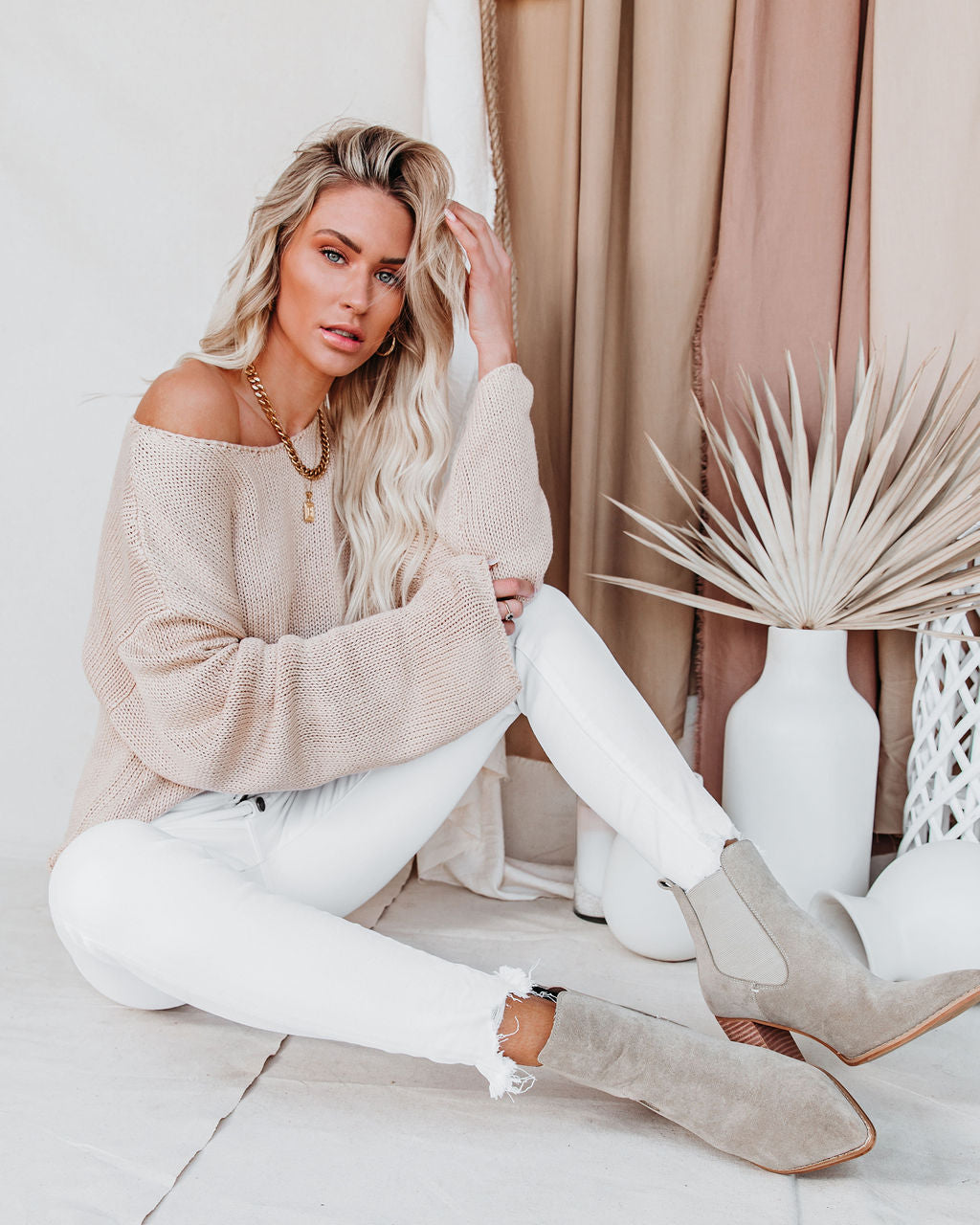 Christian Strickpullover - Weizen