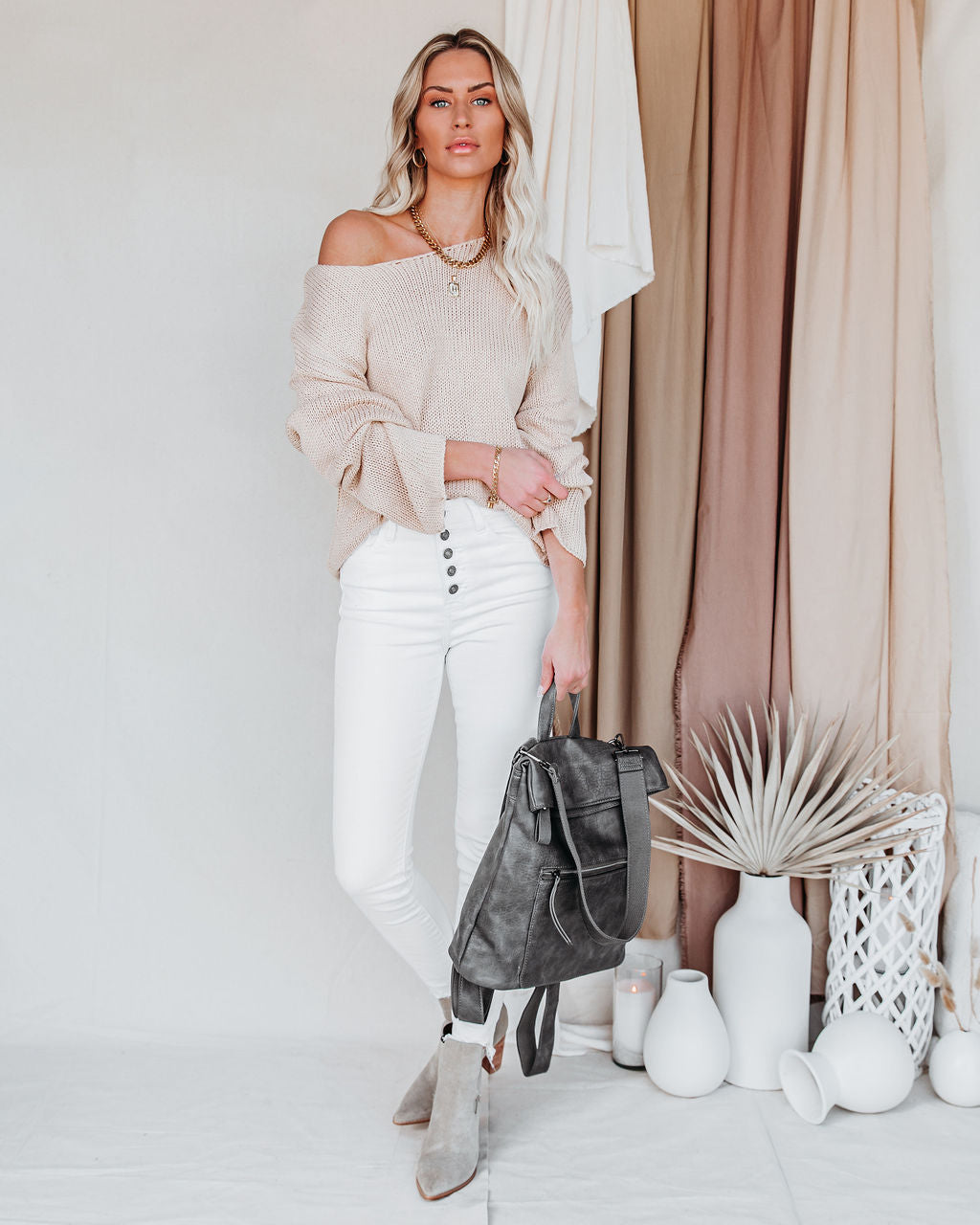 Christian Strickpullover - Weizen