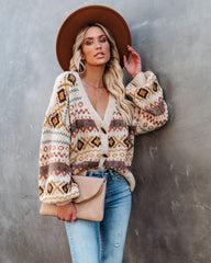 Country Cottage Button Front Relaxed Cardigan - FINAL SALE VERY-001