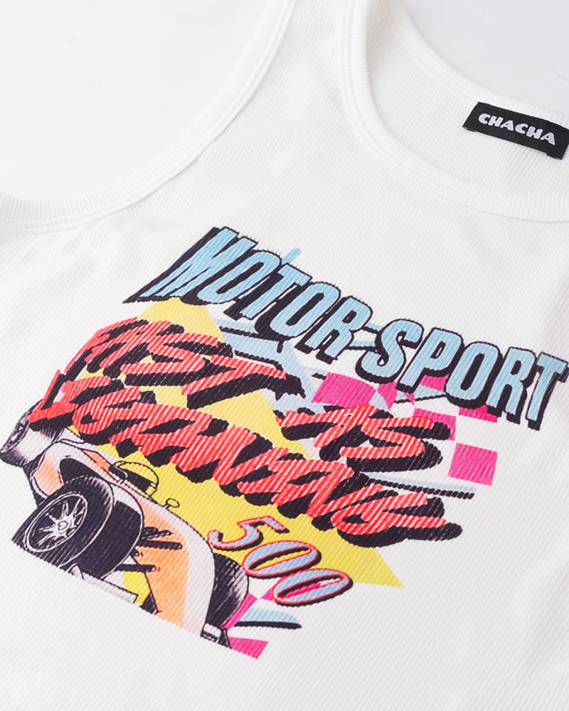 Camiseta sin mangas Motorsport Lightning