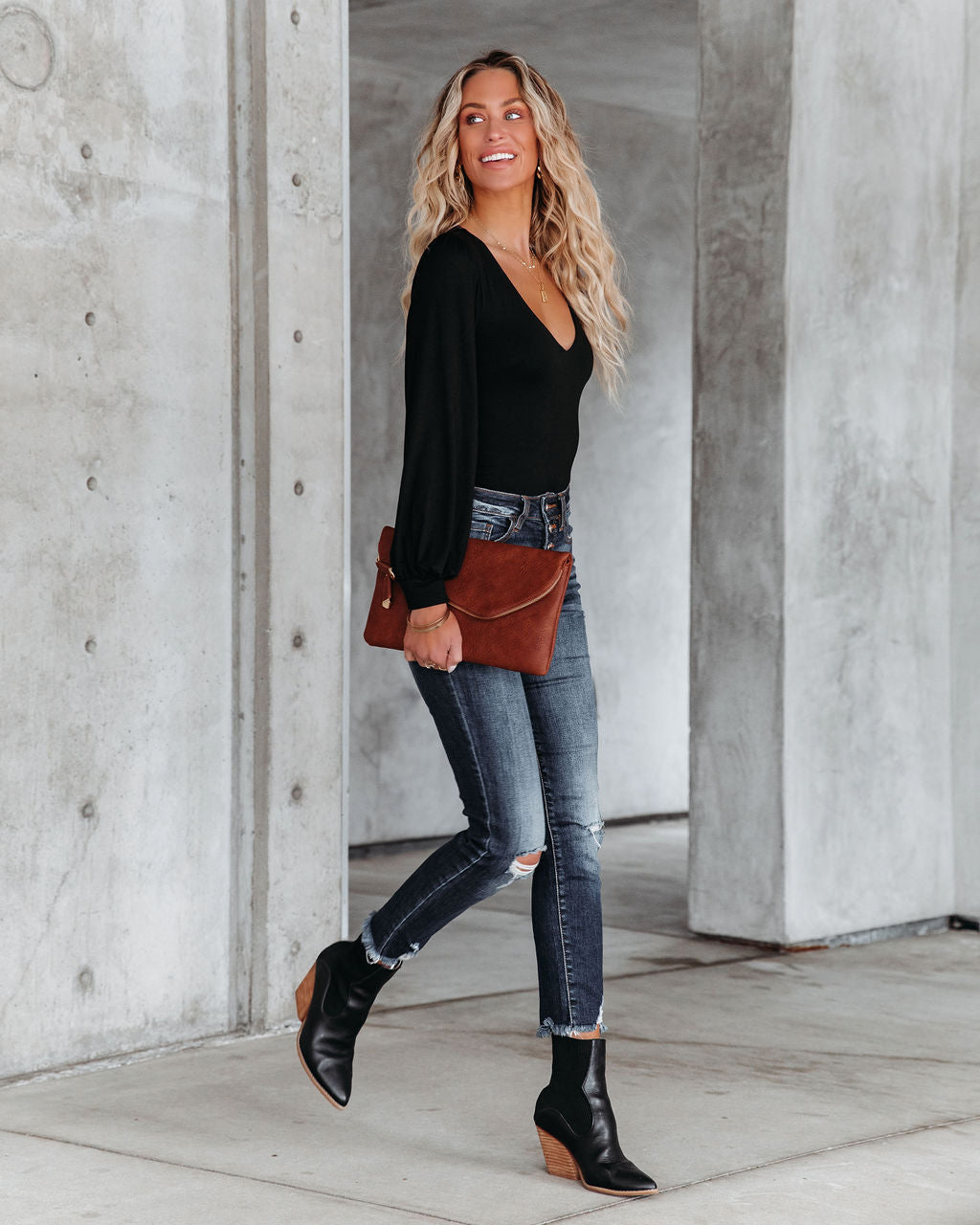 Dressed To The Nines Strickbody - Schwarz