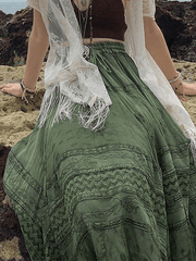 Midirock mit Fairy Vintage-Print
