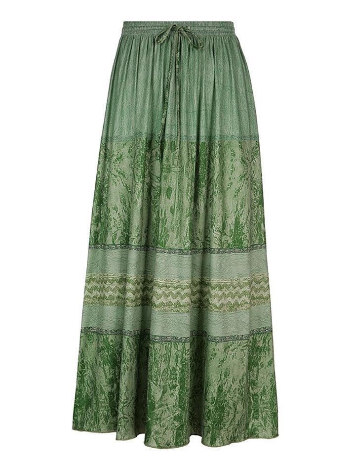 Midirock mit Fairy Vintage-Print