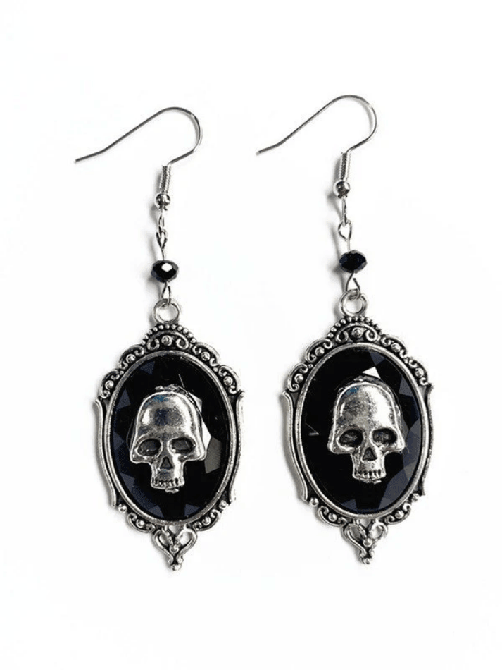 Ohrringe mit Totenkopf Dekor