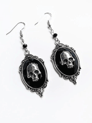 Ohrringe mit Totenkopf Dekor