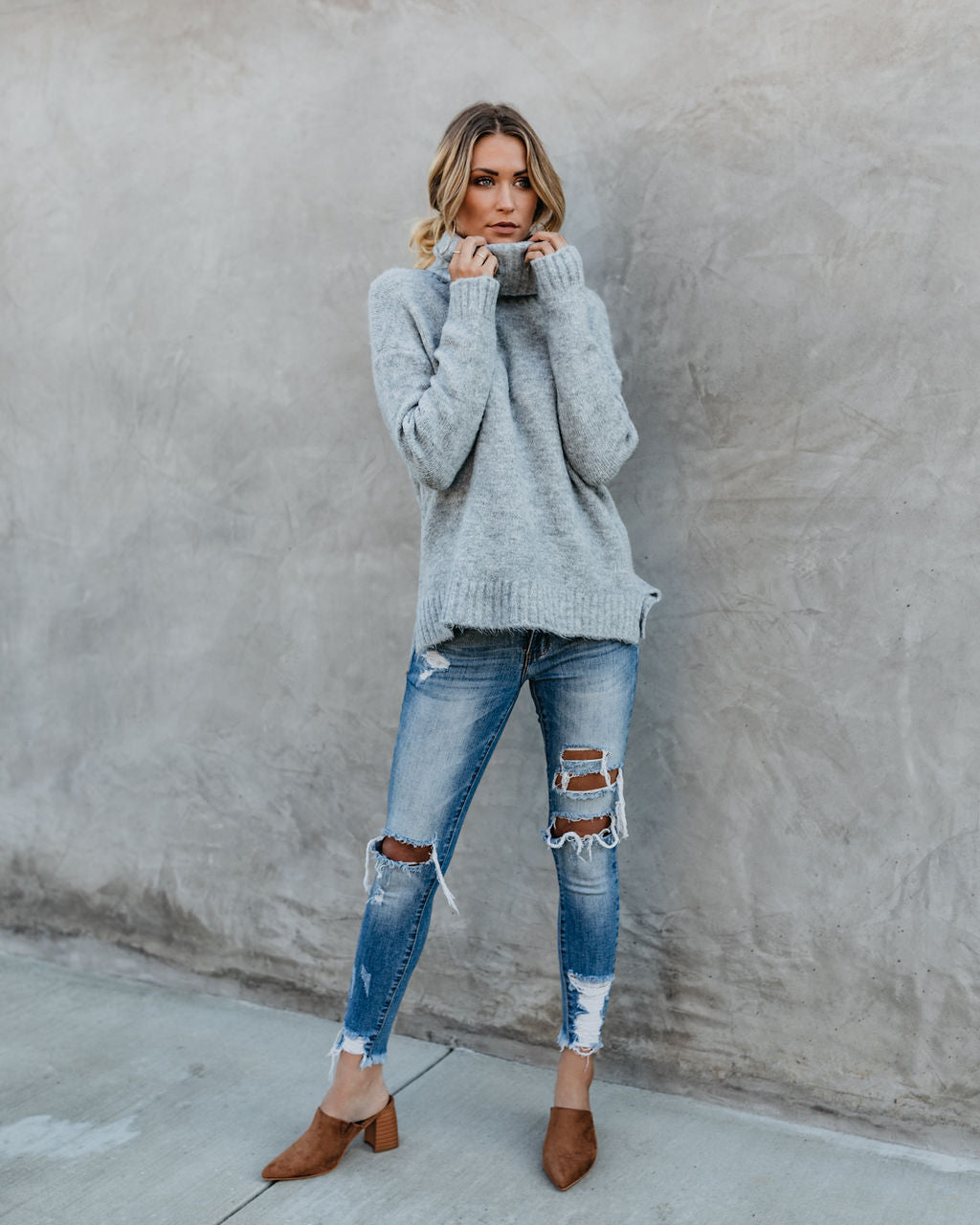 Henry Pullover – Heather Grey – ENDGÜLTIGER VERKAUF