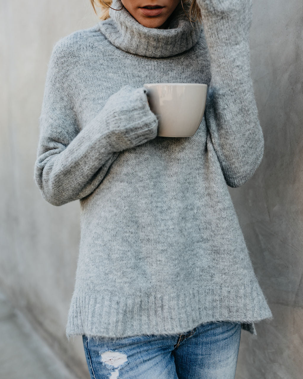 Henry Pullover – Heather Grey – ENDGÜLTIGER VERKAUF
