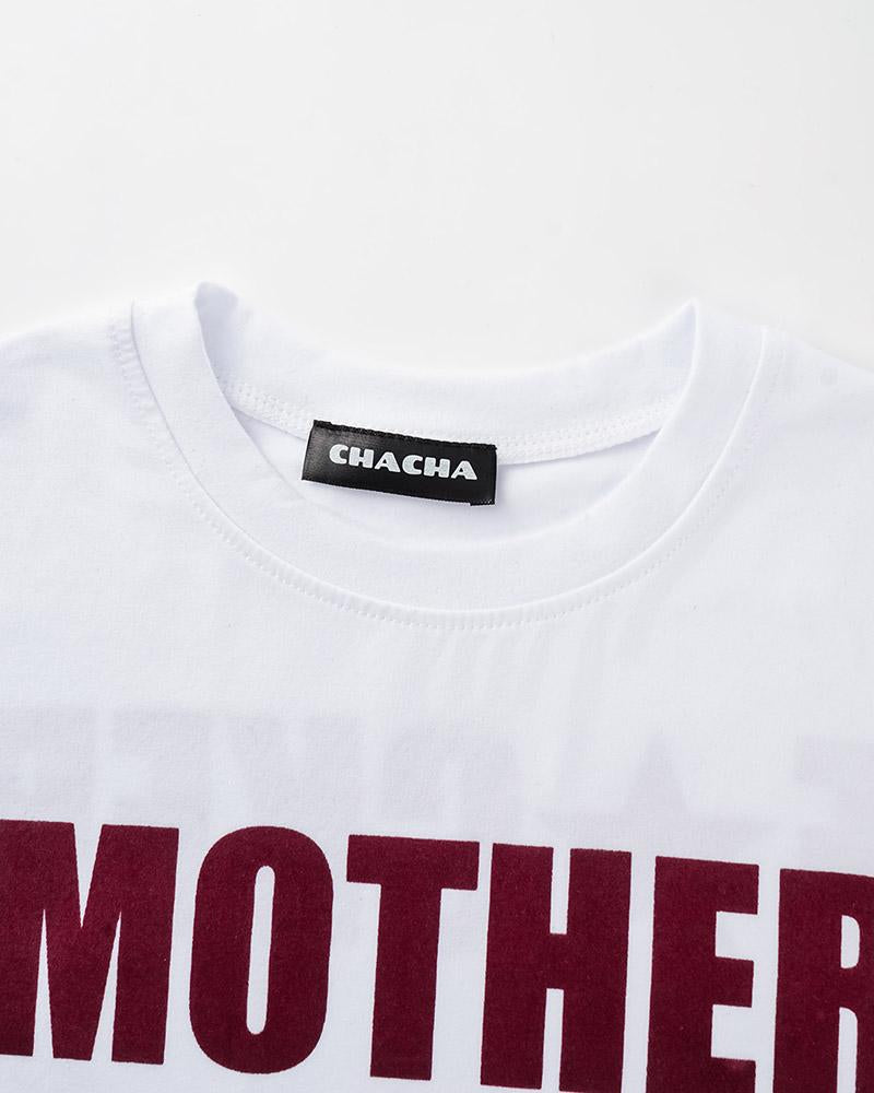 Camiseta de madre y bebé 