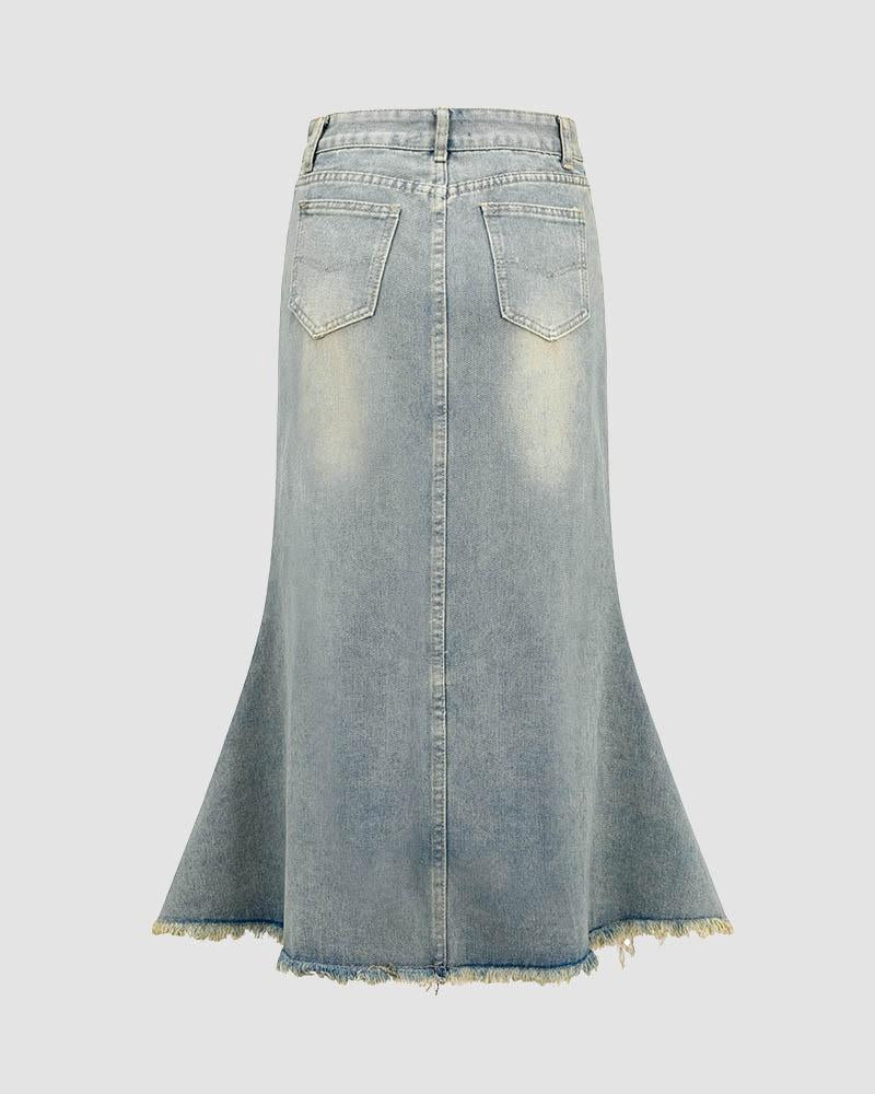 Sageborn Maxi-Jeansrock