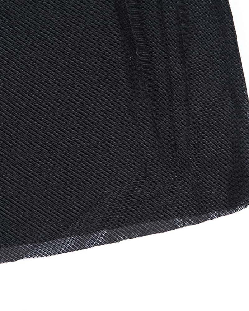 Crepuscular Mesh-Minikleid
