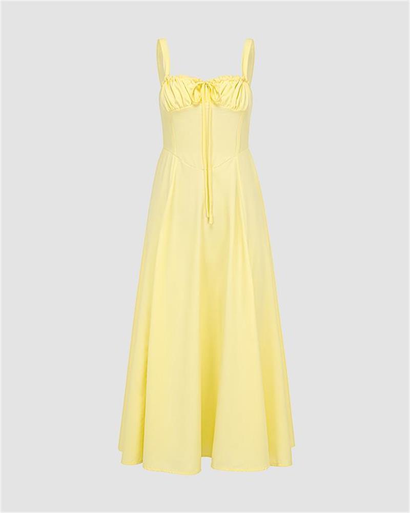 Vestido midi con corsé Mzya 
