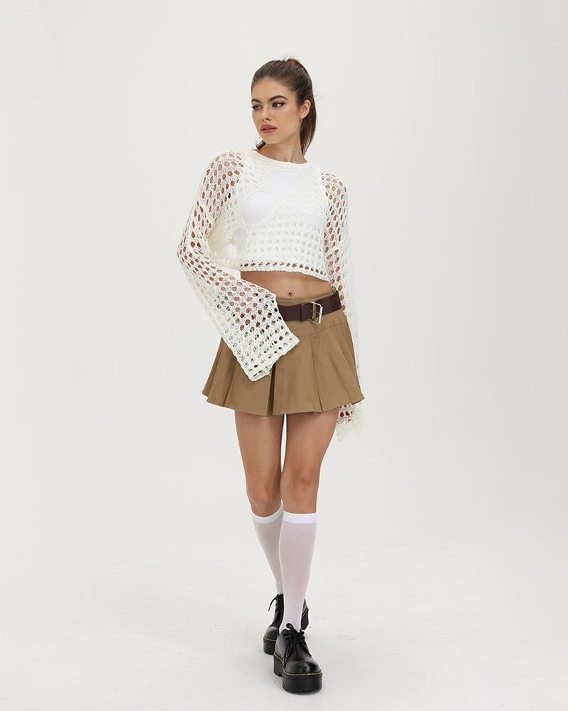 Bookworm Academic Faltenrock mit hoher Taille