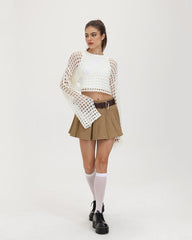 Bookworm Academic Faltenrock mit hoher Taille