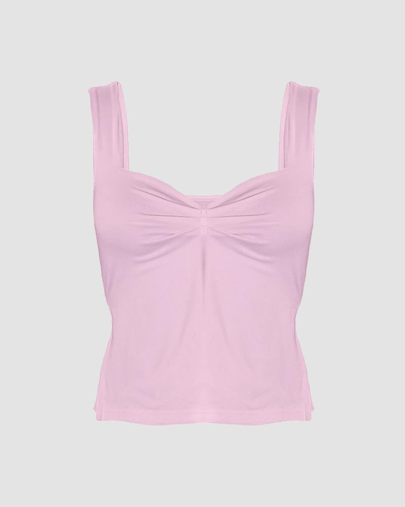 Camisole-Top mit Seitenschlitz