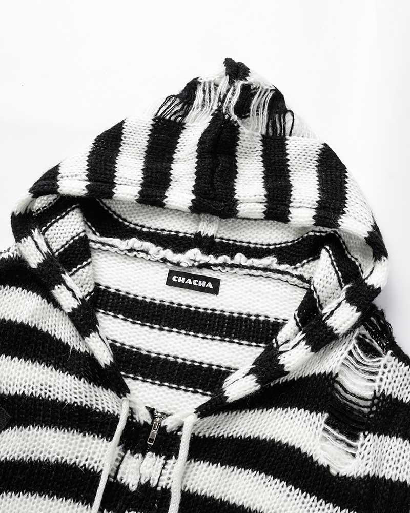 Gestreifter Hoodie „Be Found“