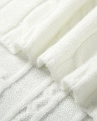 Wink Neckholder-Stricktop mit Zopfmuster