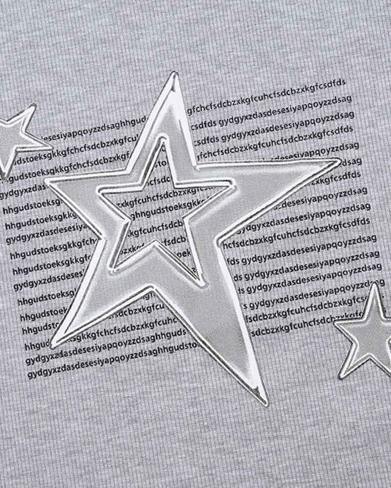 Rigel – Kurzes Raglan-Oberteil „Star Burn“