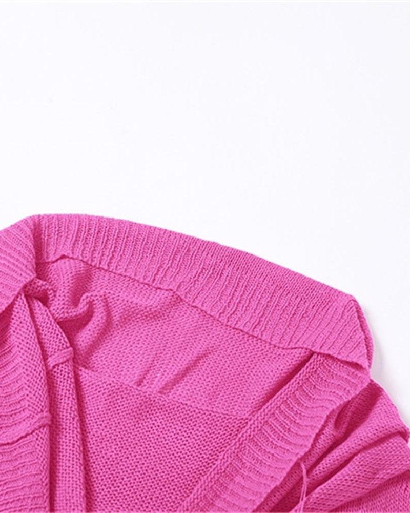 Sudadera con capucha de punto Deserted Wanderer 