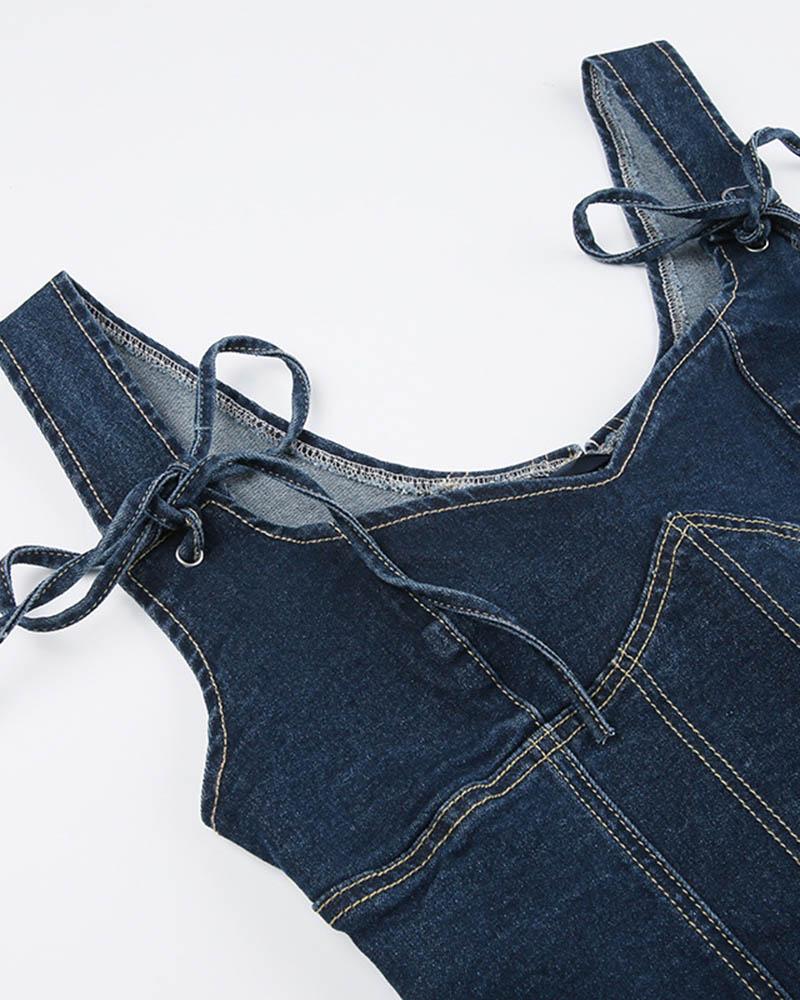 Vedette Denim-Korsett-Top