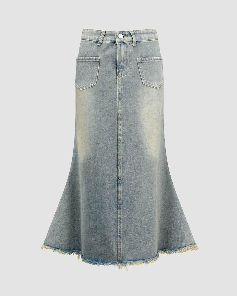 Sageborn Maxi-Jeansrock