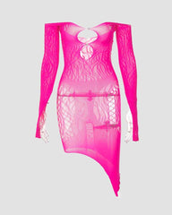 Coven Sisters – Schulterfreies Kleid mit Cut-outs