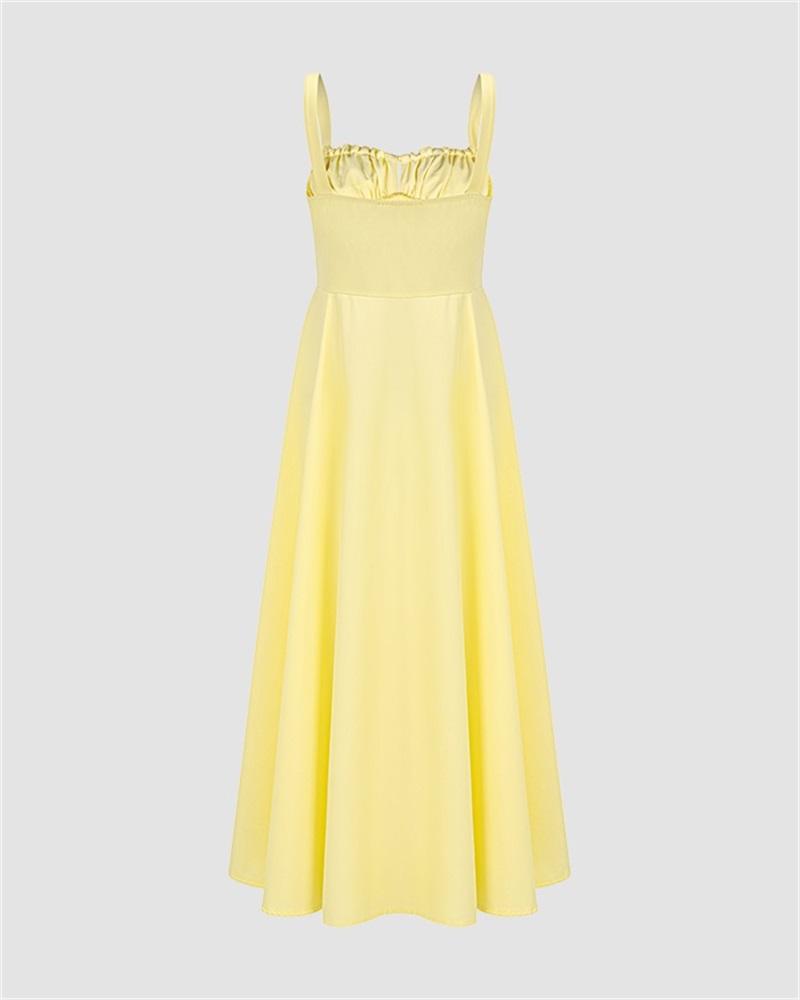 Vestido midi con corsé Mzya 