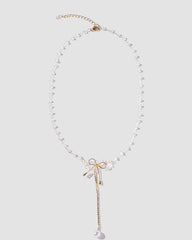 Collar de diamantes con lazo Amaera 