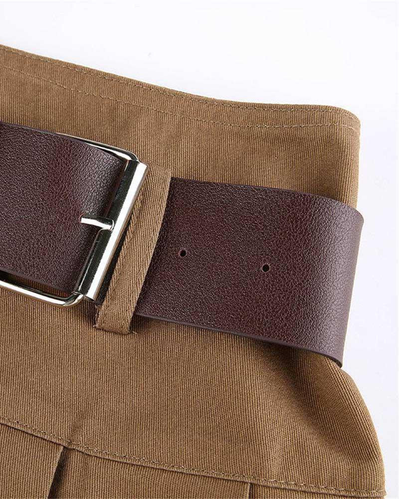 Bookworm Academic Faltenrock mit hoher Taille