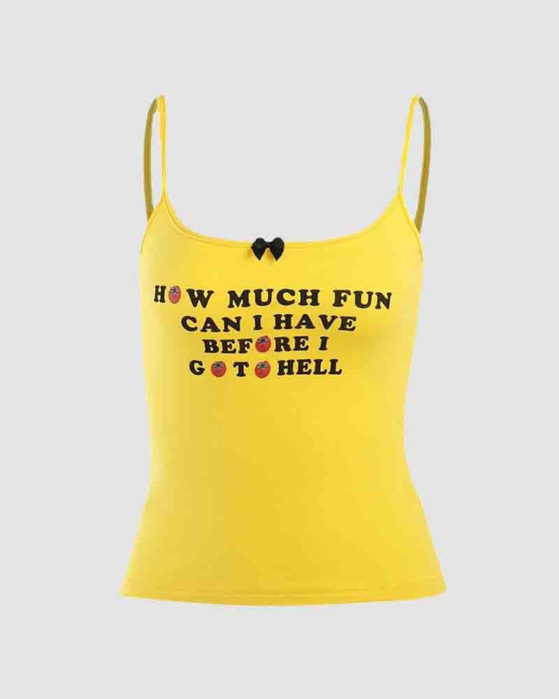 Wie viel Spaß kurzes Cami-Top